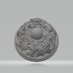 1.png STL-Datei Chinese Furnace Cover・3D-druckbare Vorlage zum herunterladen