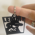 Lemmy Keychain Free STL 3D Printing 3D model Fichier 3D2.png Lemmy Keychain