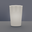 29baadb429-front.png Scalloped Planter Pot, Functional Matte Finish