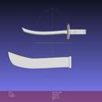 Katana-sword-(3).jpg Weapon Katana Sword OBJ STL FBX 3d model Design in Solidworks 3D model