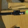 P1090326.JPG Astronomy green laser mount for camera hotshoe, telescope or barndoor mount