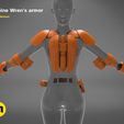 sabine-armor-basic-orange.556.jpg Sabine Wren's armor - The Star Wars wearable 3D PRINT MODEL