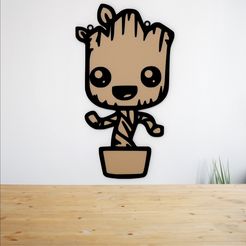 untitled.38.jpg STL file Groot Decorative hanging pot・3D print model to download, diegox484