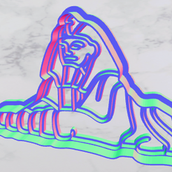 esfinge-3d.png Fichier STL gratuit SPHINX COOKIE CUTTER - ESFINGE CORTADOR GALLETAS・Objet à télécharger et à imprimer en 3D
