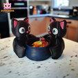 PhotoRoom-20230926_125520.png Cute Halloween Bat Candy Container ( No Support )