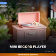 00_enhanced_hero.png One Twelfth Scale Vintage Record Player Console, - 3D Printable STL File