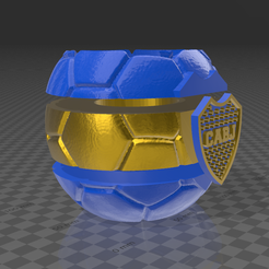 3D-Builder-15_1_2023-12_12_30.png Fichier STL mate pelota boca juniors desmontable・Objet pour imprimante 3D à télécharger