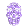 skullPNG.stl Crâne - Jour des morts