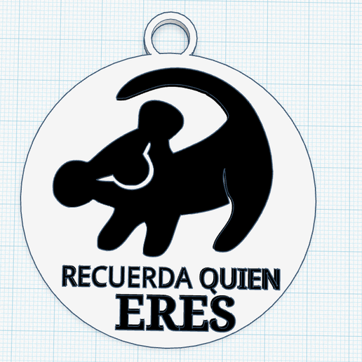 Lion King Keychain - "Remember who you are". 3D model