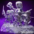 Renders-Bruja-3.jpg Clash Royale Witch - Clash Royale Skeleton - 3D Print Diorama