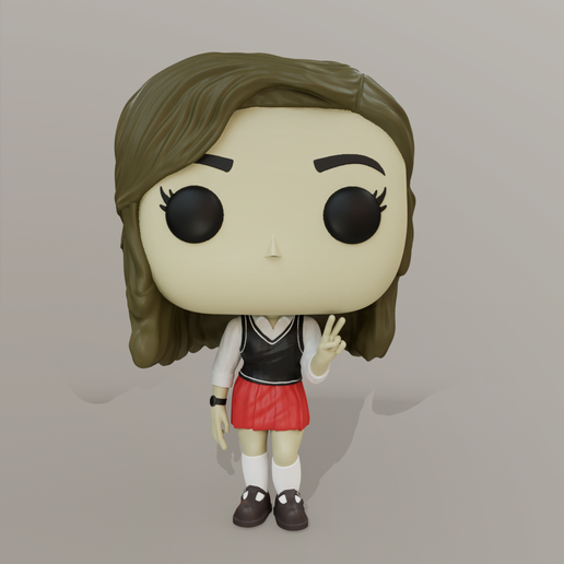 Chica colegiala 3D model