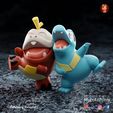 fuecoco-and-toto-copy.jpg 3D-Datei Fuecoco and Totodile - happy alligator starter pokemon・Design für den 3D-Druck zum Herunterladen