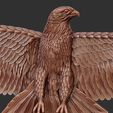 8ZBrush-Document.jpg Eagle open wings - wall relief