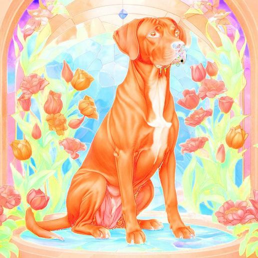 Color_200_200.jpg Lightbox Rhodesian Ridgeback lithophane