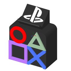 PS-Stand.jpg Archivo OBJ Soporte para mando PS5・Modelo para descargar y imprimir en 3D