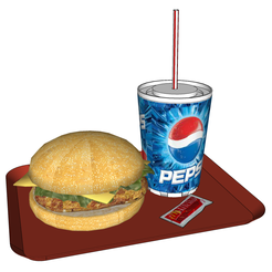 0.png Archivo STL BURGER Cocina Comida y bebida Cortadores de galletas HOME BURGER・Objeto para impresora 3D para descargar