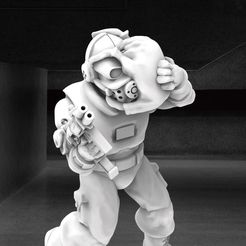C10.JPG Free STL file Combine Security Soldier with Head Crab - 28mm Miniature・3D print design to download, BigMrTong