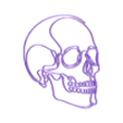 Crane.stl Line art skull