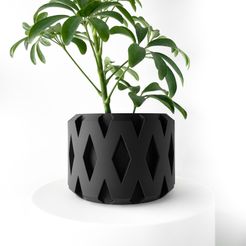 misprint-8642.jpg The Rano Planter Pot with Drainage | Tray & Stand Included | Modern and Unique Home Decor for Plants and Succulents  | STL File