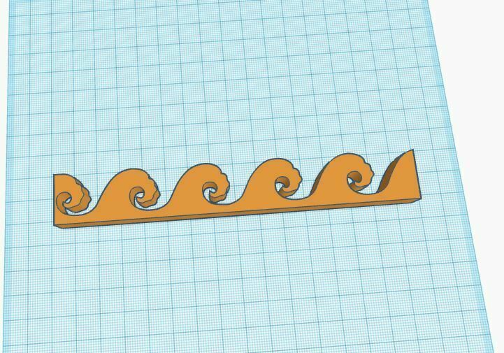 Free STL file Waves Decoration・3D print design to download・Cults