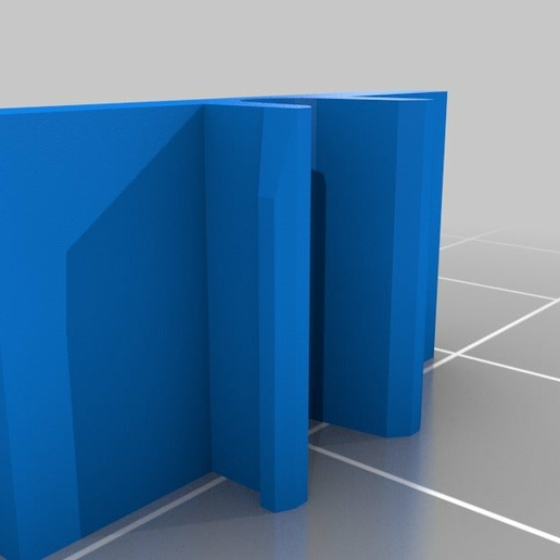 2020 Flat Cable Clip 10mm length - 3D model önizlemesi