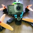 156005c5baf40ff51a327f1c34f2975b_display_large.jpg Free STL file Fpv Racing RR210 Frame - Gopro Action Camera Holder・Model to download and 3D print