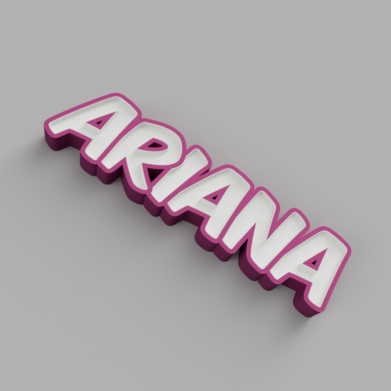 -Datei ARIANA - LED LAMP WITH NAME (NAMELED) herunterladen • Vorlage ...