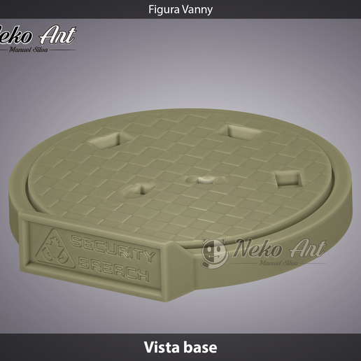 vista base.png Figure Vanny FNAF Security Breach 3D print model