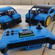 cars-and-controller.jpg Arduino Joystick controller with oled display for ARDUINO RC car - 4WD ROBOT CAR
