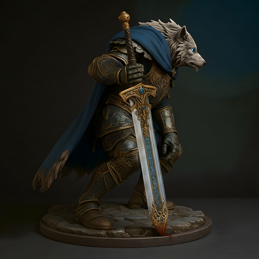 image10001-35.png Bague Blaidd Elden Impression 3D