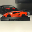 photo.png Small lamborghini aventador Model car stand
