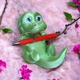 Photo-5.png Crocodile Pen Holder ( Support Free )