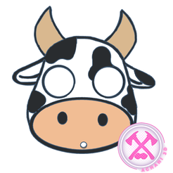 Vaca-Defensa.png Keychain Self Defense Cow