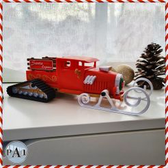 002.jpg 3D-Datei Weihnachtsmann-Express - HotRod-Version・3D-Drucker-Vorlage zum herunterladen