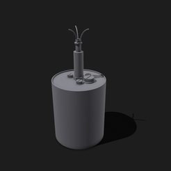 Shapr-Image-2022-09-17-223742.png OBJ file German WW2 S-Mine Bouncing Betty・3D print design to download, PropWanted