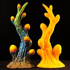 IMG_9988_cut.jpg Free STL file Tabletop plant: "Cnidocyte Plant" (Alien Vegetation 34)・3D printer design to download