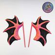 484339152_574944942257034_6371968534882766273_n.jpg Dragon Wing Hair Sticks