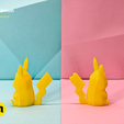 pikachus2.png Archivo 3D Colección Pokemon Low Poly 151・Design para impresora 3D para descargar