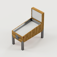 Pinball-Machine-Empty-Cabinet-STL-1.png Diorama - Flipper - Cabinet vide (Ajoutez vos propres décalcomanies) STL FILES