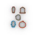render1.jpg Fichier STL gratuit jeu d'emporte-pièces halloween - jeu d'emporte-pièces halloween・Idée pour impression 3D à télécharger