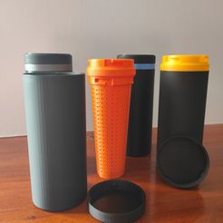 Free STL file Multiple Powder Holder - Container Storage 🧢・3D