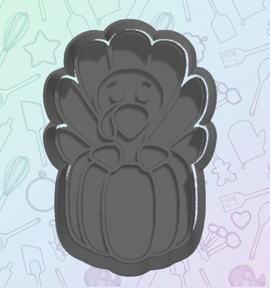 Turkey & Pumpkin Cookie Cutter