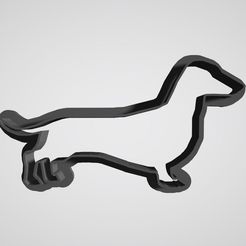 akat.jpg Fichier STL Weiner Dog - Teckel - Saucisse Hot dog - Coupeur de biscuits・Plan imprimable en 3D à télécharger, PrintCraft