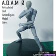 A.D.A.M @ Articulated Dall ActionFigure Model Zero y Nea LAPTOP & 3DPRINTER A.D.A.M 0 (Articulated Doll Actionfigure Model 0) - Resin 3D Printed