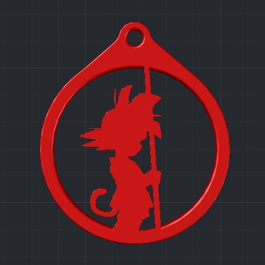 GOKU KEYCHAIN 3D model