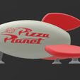 we.png 1:64 scale pizza planet rocket for hotwheels