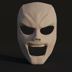 .1.png Archivo STL Saitama Anime Cosplay Máscara facial Modelo de impresión 3D・Diseño imprimible en 3D para descargar