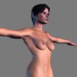 10.jpg Animated Naked woman-Rigged 3d game character Low-poly 3D model