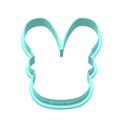 2.png Bunny With Bow Cookie Cutter | STL File