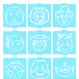 1.png Toy story stencil set of 9 for Coffee and Baking